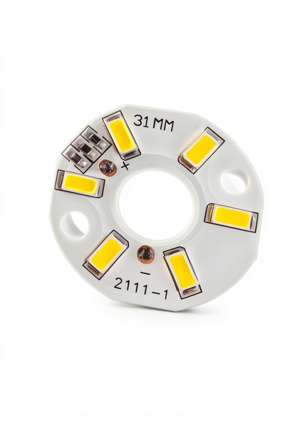 LEDGUHON COB LED Chip 5V 3W Warm White Module Model JY-3WW5V31MM10-0