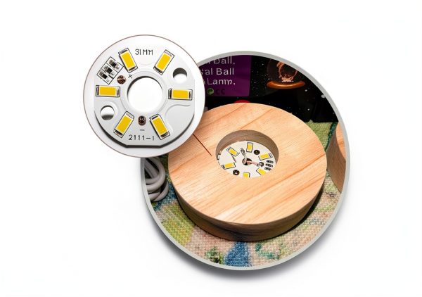 LEDGUHON COB LED Chip 5V 3W Warm White Module Model JY-3WW5V31MM10-2