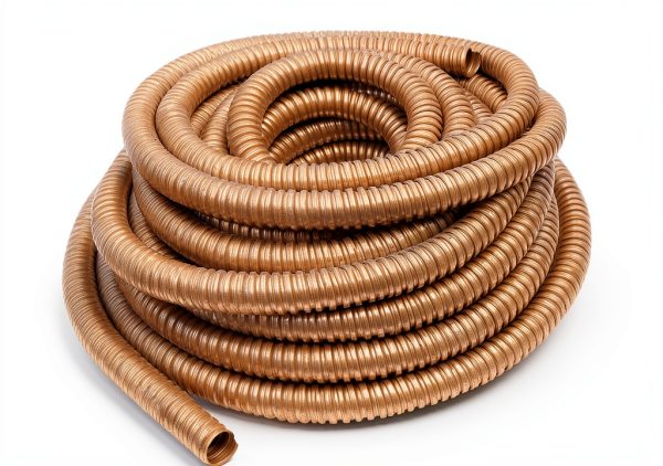 50 ft 3/4 Inch Reduced Wall Flexible Metal Conduit, Galvanized Steel Outdoor Electrical Conduit for Greenfield Wiring, Cable Management-0