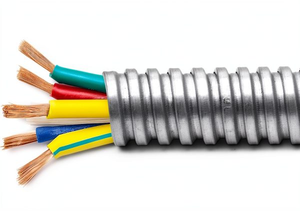 50 ft 3/4 Inch Reduced Wall Flexible Metal Conduit, Galvanized Steel Outdoor Electrical Conduit for Greenfield Wiring, Cable Management-6