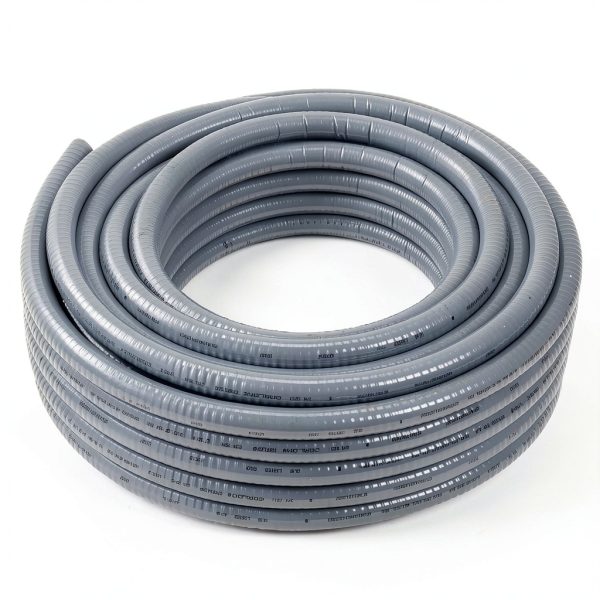 Carlon 15005-100 1/2" Liquidtight Flexible Non-metallic Conduit, Gray, 100 Foot-0