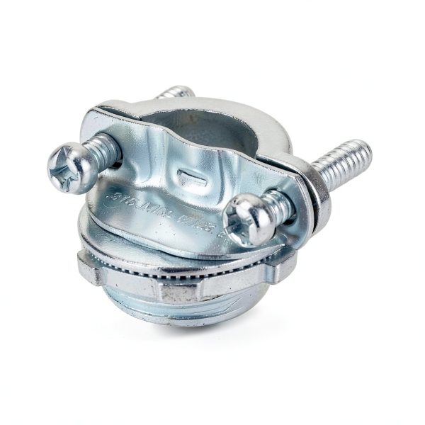 Cable Connector QWORK 3/4" Clamp Metal – Zinc Alloy, 25‑Piece Set-1