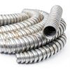 50 ft 3/4 Inch Reduced Wall Flexible Metal Conduit, Galvanized Steel Outdoor Electrical Conduit for Greenfield Wiring, Cable Management-2