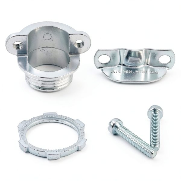 Cable Connector QWORK 3/4" Clamp Metal – Zinc Alloy, 25‑Piece Set-2