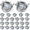 Cable Connector QWORK 3/4" Clamp Metal – Zinc Alloy, 25‑Piece Set-0