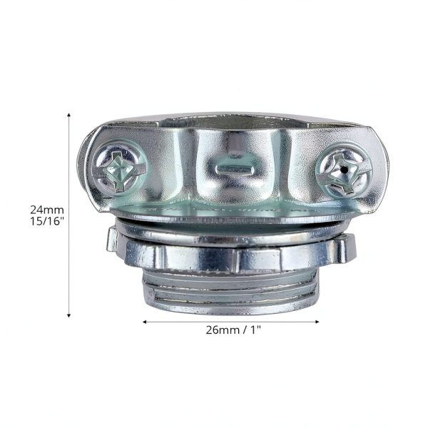 Cable Connector QWORK 3/4" Clamp Metal – Zinc Alloy, 25‑Piece Set-5