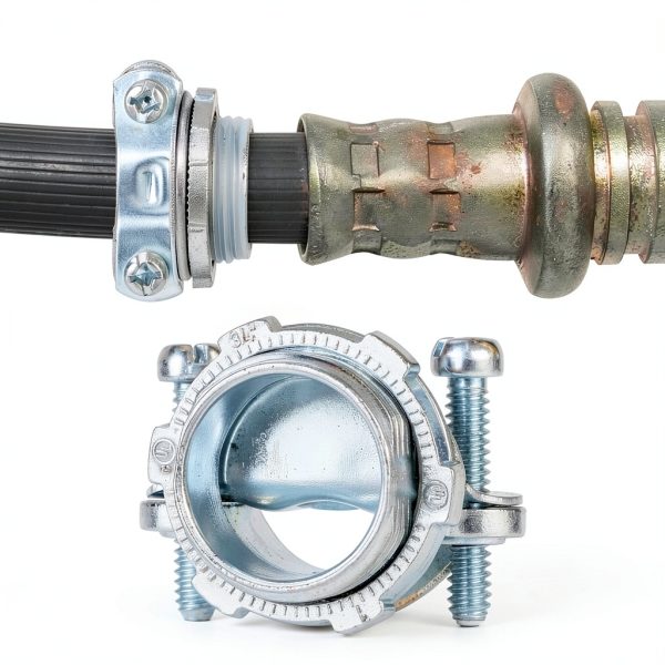 Cable Connector QWORK 3/4" Clamp Metal – Zinc Alloy, 25‑Piece Set-3